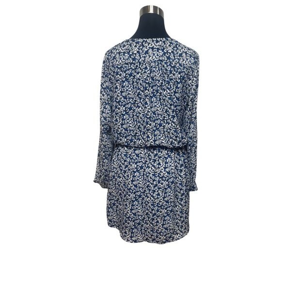 Dalia Woman Long Sleeve Elastic Waist Button Front Casual Formal Dress - Picture 3 of 16